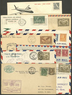 CANADA: 9 Airmail Covers (first Flights Or Special Flights) Of Years 1928 To 1962, Very Attractive Group, Good Opportuni - Autres & Non Classés