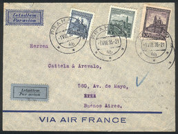 CZECHOSLOVAKIA: 1/AU/1935 Praha - Argentina, Airmail Cover Sent By Air France Franked With 17.50Kc., With Buenos Aires B - Autres & Non Classés