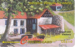 TARJETA DE BRITISH VIRGIN ISLANDS DE SUGARCANE FACTORY  193CVVB (LETRAS INGLES) - Islas Virgenes