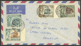 CYPRUS: 16/SE/1961 Nicosia - Argentina, Airmail Cover With Very Nice Postage, Unusual Destination! - Sonstige & Ohne Zuordnung