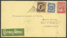 COLOMBIA: 27/MAR/1926 Bucaramanga - Puerto Wilches, S.C.A.D.T.A. First Flight, Cover With Arrival Backstamp, VF Quality! - Kolumbien