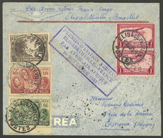 BELGIAN CONGO: 16/NO/1935 Elisabethville - France, First Flight Of Air Africa, Cover With Special Handstamp And Good Pos - Otros & Sin Clasificación