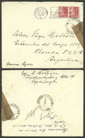 DENMARK: COVER DAMAGED IN TRANSIT, Sent From Kobenhavn To Argentina On 27/MAY/1939, On Back There Is An Inscription Writ - Andere & Zonder Classificatie