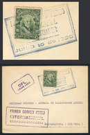ECUADOR: 16/JUN/1928 First International Airmail Ecuador - Colombia, With Barranquilla Arrival Backstamp, Excellent Qual - Ecuador