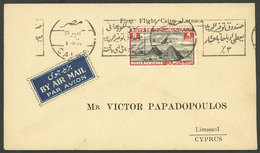 EGYPT: 24/AU/1935 Cairo - Cyprus, First Flight, Cover Of VF Quality, Arrival Backstamps Of Nicosia And Limassol, VF Qual - Otros & Sin Clasificación