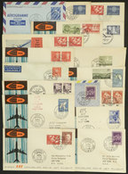 SCANDINAVIA: 17 First Flight Covers Of 1960, Very Interesting Group, Fine To Very Fine Quality! - Andere-Europa