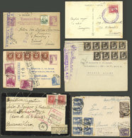 SPAIN: 22 Covers And Cards Posted Between 1927 And 1940, Most To Argentina, A Few Registered, There Are Very Interesting - Other & Unclassified