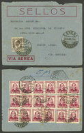 SPAIN: 23/JUL/1935 Bayona - Argentina, Airmail Cover With Very Good Postage Of 4.55Ptas., Very Nice! - Altri & Non Classificati