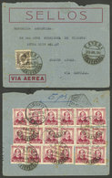 SPAIN: 23/JUL/1935 Bayona - Argentina, Airmail Cover With Very Good Postage Of 4.55Ptas., Very Nice! - Other & Unclassified