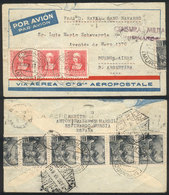 SPAIN: 2/AU/1939 Espinardo (Murcia) - Argentina, Airmail Cover Sent By C.G.Aeropostale Franked With 6.90P., Buenos Aires - Otros & Sin Clasificación