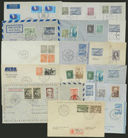 FINLAND: 22 Airmail Covers, Aerograms, Etc. Of Years 1948 To 1973, Almost All FIRST FLIGHTS Or Special Flights, VF Gener - Sonstige & Ohne Zuordnung