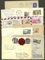 FRANCE: 9 Covers Of Years 1935 To 1967, Almost All First Flights From Or To France, VF General Quality! ATTENTION: Pleas - Altri & Non Classificati