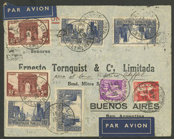 FRANCE: 15/JUN/1935 Paris - Argentina, Airmail Cover Sent To Buenos Aires By Aeropostale With Large Postage Of 44.90c.,  - Altri & Non Classificati