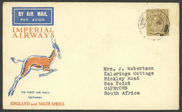 GREAT BRITAIN: 9/DE/1931 London - South Africa, First Flight, Cover Of VF Quality With Arrival Backstamp Of Capetown - Andere & Zonder Classificatie