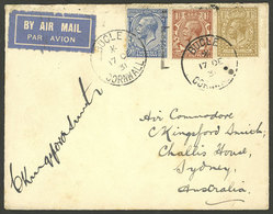 GREAT BRITAIN: 17/DE/1931 Bucle - Australia, Airmail Cover Signed By The Pilot CHARLES KINGSFORD SMITH And Addressed To  - Sonstige & Ohne Zuordnung