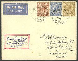 GREAT BRITAIN: 17/DE/1931 London - Australia, Airmail Cover With Arrival Backstamp Of Melbourne 22/JA/1932, VF Quality! - Autres & Non Classés