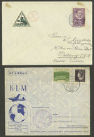 NETHERLANDS: 2 FDC Covers Of 1933 (Amsterdam - Batavia) And 1946 (Amsterdam Curaçao), Very Nice! - Altri & Non Classificati