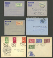INDIA: Lot Of 23 FDC Covers, Aerograms, Etc., Used Or Unused, Very Fine General Quality! - Sonstige & Ohne Zuordnung