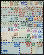 ISRAEL: 19 Aerograms Sent To Argentina In Late 1950s And Early 1960s + 1 Front Of Aerogram To Palestine + 7 Unused Aerog - Altri & Non Classificati