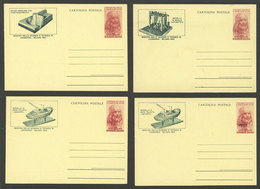 ITALY: 4 Postal Cards Of 1953 Commemorating The Exhibition Of The Scientific Achievements Of Leonardo Da Vinci In Milano - Sin Clasificación