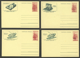 ITALY: 4 Postal Cards Of 1953 Commemorating The Exhibition Of The Scientific Achievements Of Leonardo Da Vinci In Milano - Zonder Classificatie