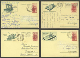 ITALY: 4 Postal Cards Used In 1953 Commemorating The Exhibition Of The Scientific Achievements Of Leonardo Da Vinci In M - Non Classificati