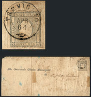 ITALY: Folded Cover Of A Printed Matter Franked With Sardinia Newspaper Stamp Sc.P2, Sent From Treviglio To Crema On 5/A - Non Classés