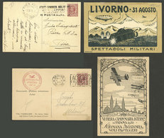 ITALY: 2 Special Postcards Commemorating Air Shows Of 1919 And 1926, VF! - Ohne Zuordnung