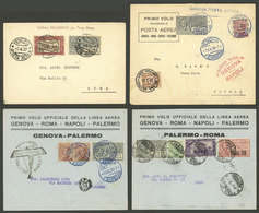 ITALY: 4 First Flights Of The Years 1926/7, Very Fine Quality! - Unclassified