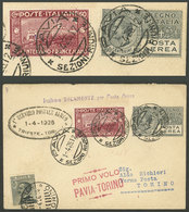 ITALY: 1/AP/1926 Pavia - Torino, First Flight (not Carried Out), Cover Of VF Quality! - Non Classificati