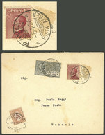 ITALY: 5/AP/1926 Pavia - Venezia, Cover Flown Between Both Cities, FIRST DAY OF USE Of Handstamp "PAVIA - POSTA AEREA",  - Sin Clasificación