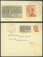 ITALY: 1/FE/1927 Roma - Venezia, Flight Not Carried Out, With Arrival Backstamp Of 11/FE, Very Nice! - Sin Clasificación