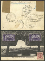 ITALY: 2/AU/1927 Roma - Wien, First Flight (return), Postcard With Special Mark Applied In Wien On 2/AU And Arrival In R - Ohne Zuordnung