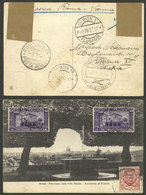 ITALY: 2/AU/1927 Roma - Wien, First Flight (return), Postcard With Special Mark Applied In Wien On 2/AU And Arrival In R - Zonder Classificatie