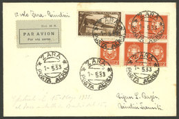 ITALY: 15/MAY/1933 Zara - Brindisi, First Flight, Cover With Arrival Backstamp, VF Quality! - Non Classificati