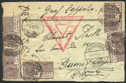 ITALY: Cover Sent VIA ZEPPELIN From Paludi To Buenos Aires On 9/OC/1933, Friedrichshafen Transit Of 14/OC And Buenos Air - Sin Clasificación