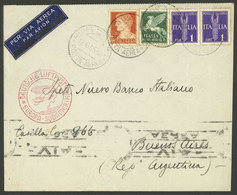 ITALY: 12/OC/1935 Roma - Argentina (by Germany DLH), Airmail Cover Franked With 8.75L., Arrival Backstamp Of Buenos Aire - Ohne Zuordnung