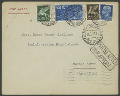 ITALY: 17/JUN/1936 Milano - Argentina By Air France, Airmail Cover Franked With 8.75L., On Back Transit Marks Of Ventimi - Sin Clasificación
