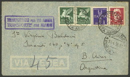 ITALY: 14/AP/1938 Firenze - Argentina, Airmail Cover Franked With 13L., Very Nice! - Non Classificati