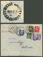 ITALY: 13/JA/1939 Varese - Argentina, Airmail Cover With Multicolor 13L. Franking (5 Different Stamps), With Arrival Bac - Ohne Zuordnung