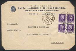 ITALY: Front Of Cover Sent To Torino On 6/MAR/1942, Clearly Cancelled "SERVIZIO SPECIALE M.I.S." Cancel, Very Nice!" - Ohne Zuordnung