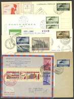ITALY: 1945 To 1962, 7 Covers Or Cards Commemorating Special Flights, Aviation Exhibitions, Etc., With Special Postmarks - Ohne Zuordnung