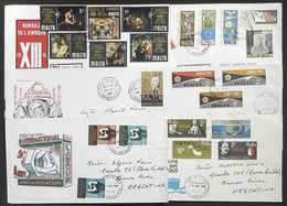 MALTA: 6 Very Thematic FDC Covers Sent To Argentina In 1969/70 - Malte