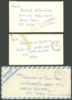 FALKLAND ISLANDS/MALVINAS: 3 Covers Sent By An Argentine Soldier In The Islands To His Mother In Buenos Aires Between 28 - Falkland