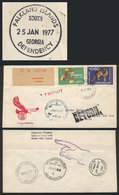 FALKLAND ISLANDS/MALVINAS - SOUTH GEORGIA: Registered Airmail Cover Sent From Uruguay To GRYTVIKEN (Georgias Del Sur, Ar - Falklandinseln