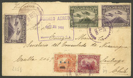 NICARAGUA: Airmail Cover Sent From Managua To Santiago De Chile On 21/OC/1931, VF! - Nicaragua