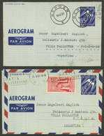 NORWAY: 2 Aerograms Sent To Argentina In 1951 And 1957, VF! - Altri & Non Classificati