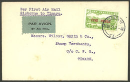 NEW ZEALAND: 24/DE/1931 Gisborne - Timaru, First Flight, Cover With Arrival Backstamp, Very Nice! - Sonstige & Ohne Zuordnung