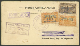 PANAMA: 8/OC/1929 Colón - Argentina, First Flight, Arrival Backstamp Of Buenos Aires 14/OC, VF - Panama