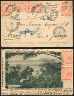 PARAGUAY: Postcard With View Of The Chalet Maria De San Bernardino, Sent To Rio De Janeiro On 16/JA/1905 Franked With 12 - Paraguay